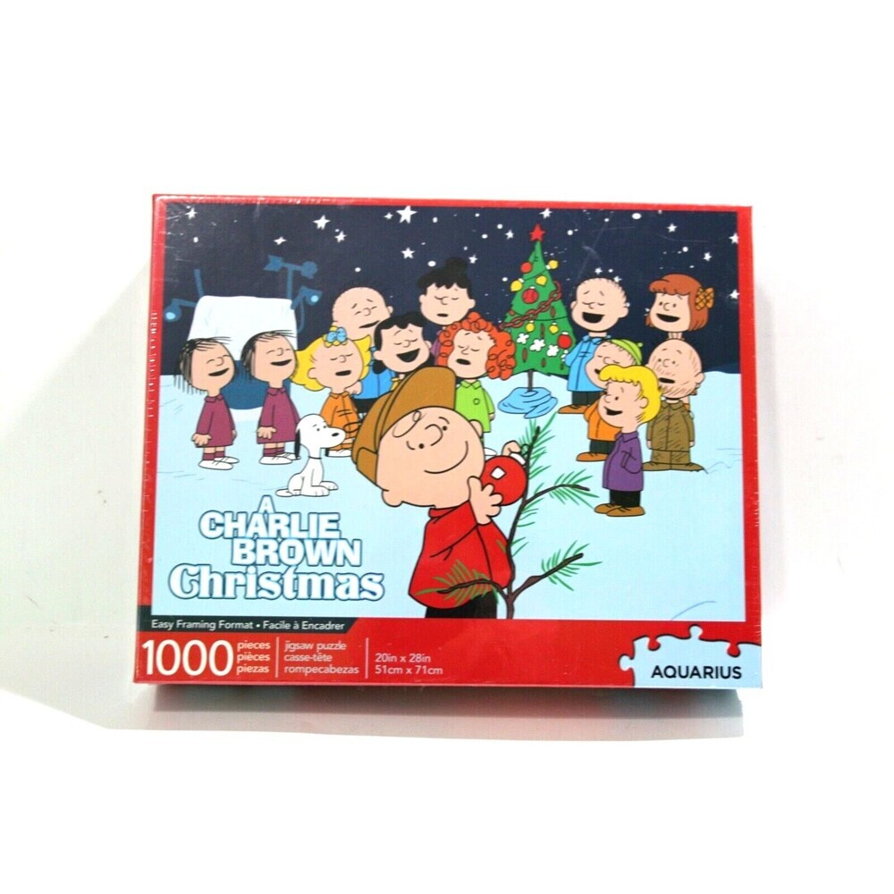 Aquarius A Charlie Brown Peanuts Snoopy Linus Christmas 1000 Pieces Puzzle NEW - Picture 7 of 7